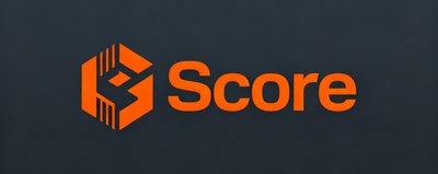 Score电竞数据平台Logo,橙色与深灰配色,韩国权威电竞赛事数据提供商。